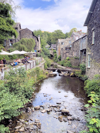 A view of Ambleside in the Lake Districtのeditorial素材
