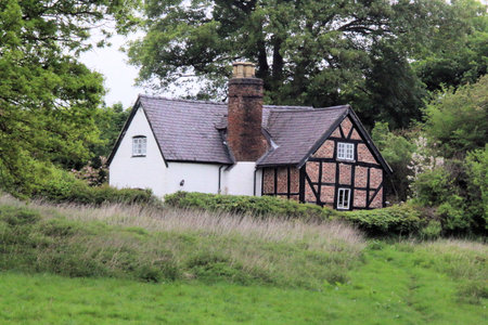 A view of the grounds and House of Erdigg in North Walesのeditorial素材