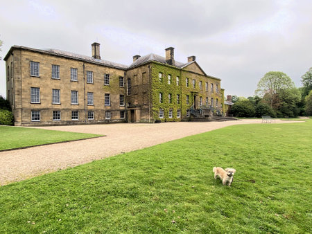 A view of the grounds and House of Erdigg in North Walesのeditorial素材
