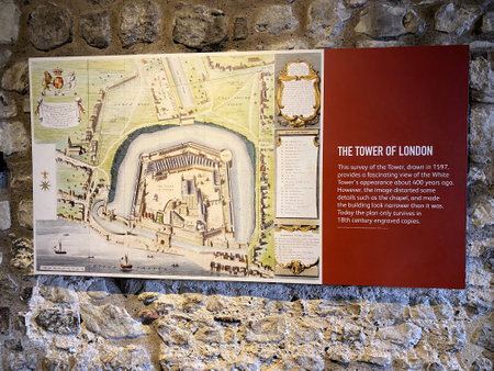 The interior of the Tower of Londonのeditorial素材