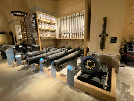 The interior of the Tower of Londonのeditorial素材