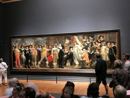 A Painting in the Riksmuseum in Amsterdamのeditorial素材