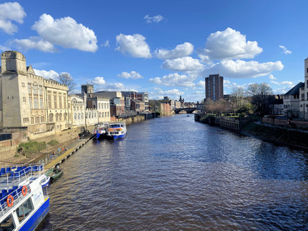 The River Ouse at Yorkの写真素材