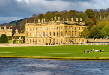 View of the royal palaces of Sanssouci, Potsdam, Germanyの素材
