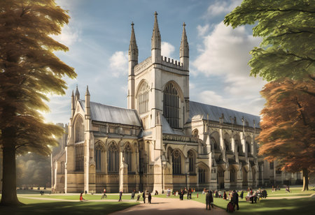 Westminster Abbey, London, England, United Kingdom. The Abbey is a Benedictine abbey in London.の素材
