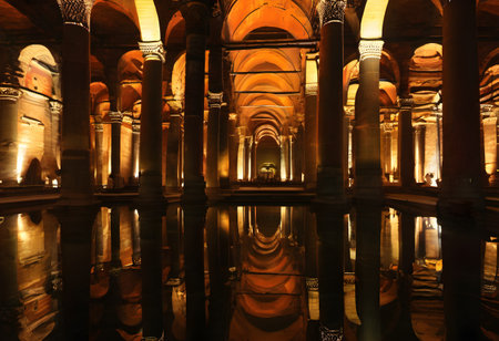Interior of the Mosque of Cordoba, Andalusia, Spainの素材