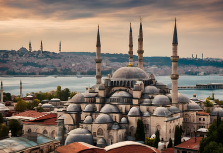 View of Suleymaniye Mosque in Istanbul, Turkey.の素材