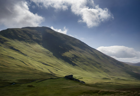 Landscape of the Cairngorms National Park in Scotlandの素材