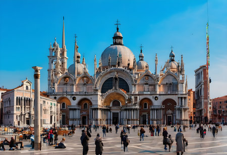 San Marco square in Venice, Italyの素材