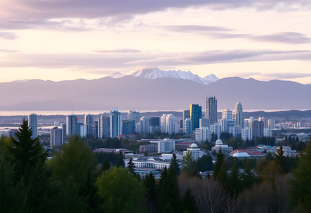 Aerial view of floating icebergs in Glacier Lagoon, Greenlandの素材
