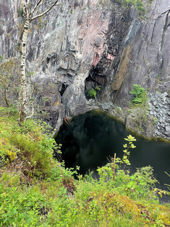 A view of the Lake District near the Cathedral Cave