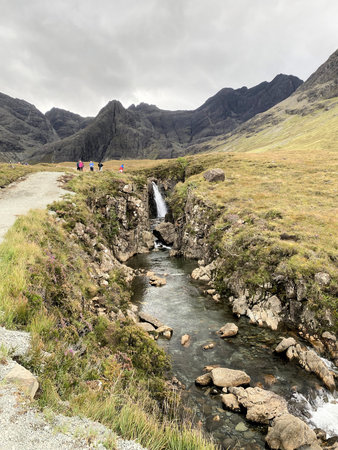 A view of the Fairy Pools
