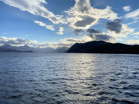 View from the ferry to the Isle of Skye, Scotland.