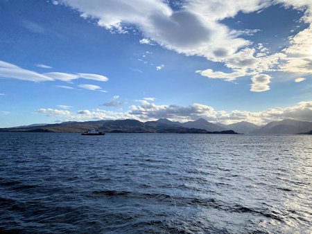 View from the ferry to the Isle of Skye, Scotland.