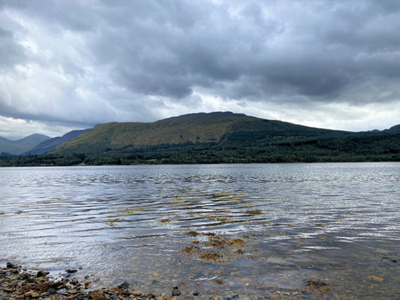 A view of the Scottish Countryside near Inveraryの写真素材