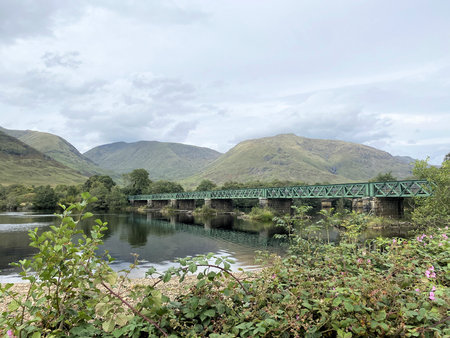 A view of the Scottish Countryside near Inveraryの写真素材