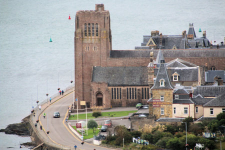 A view of a Church in Oban in Scotland