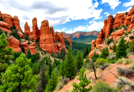 Garden of the Gods in Arches National Park, Utah, USAの素材