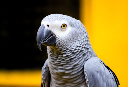 Portrait of an African Grey Parrotの素材