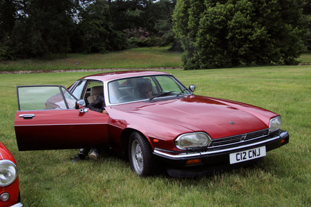 A view of a Classic Car at a car show in Cheshireのeditorial素材