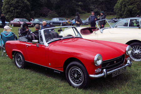 A view of a Classic Car at a car show in Cheshireのeditorial素材