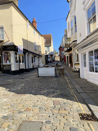 Ile de France, the picturesque village of Chateaudunのeditorial素材