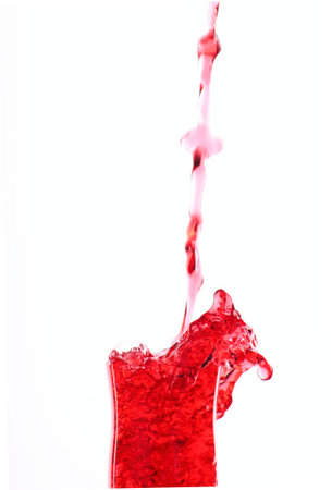 Coloured Water splashingの写真素材