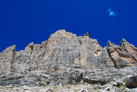 Trekking in the  around Dolomites mountains - site Trentino Alto Adigeの写真素材