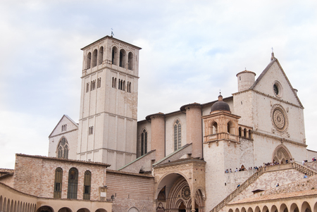 Glimpe of Saint Francis church with towerの写真素材