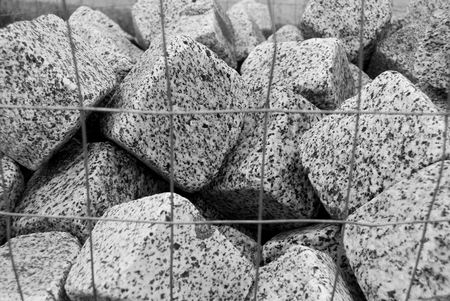 Cubes of granite of the Val Genova area close to Madonna di Campiglioの写真素材