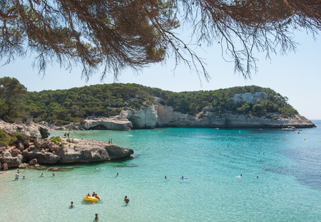 Promontories and coves with beautiful azure sea in Spainの写真素材