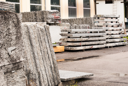 Big granite slabs of the Val Genova area close to Madonna di Campiglioの写真素材