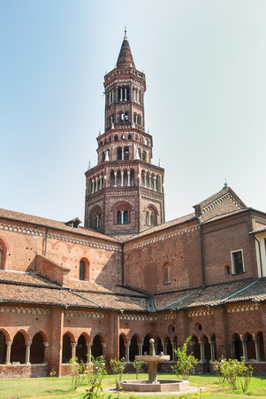 Tower outside the Cistercian abbey of Milanのeditorial素材