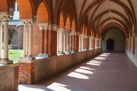 Kiosk inside the Cistercian abbey of Milanのeditorial素材