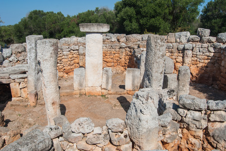World heritage site of prehistoric monuments of Menorcaの写真素材