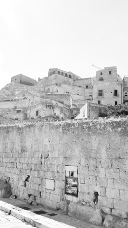 Houses of Matera on the hill the European Capital of Culture 2019の写真素材