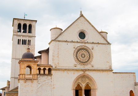 Entrance of Saint Francis monastery seen from the frontの写真素材