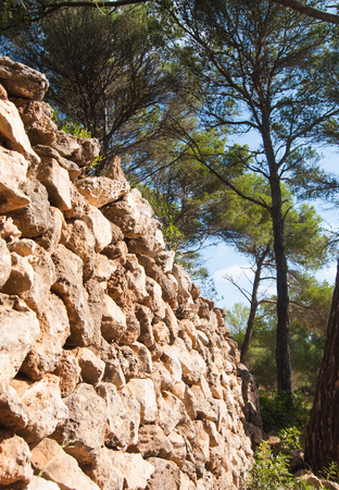 Stones placed one on top of the other to form a wall immaterial heritage of Unescoの写真素材