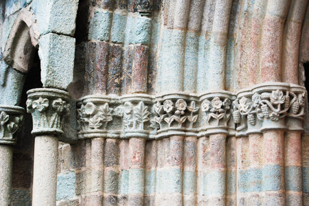 Particular of decoration of Abbey of Saint Michel of the Benedictine monks on Mount Pirchiriano near...