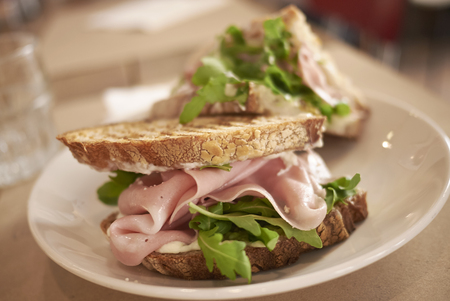 Sandwich with mortadellaの写真素材