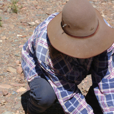 Flinders Rangers National Park, Australia - February 09, 2002: Aborigine Ranger&#xA;のeditorial素材