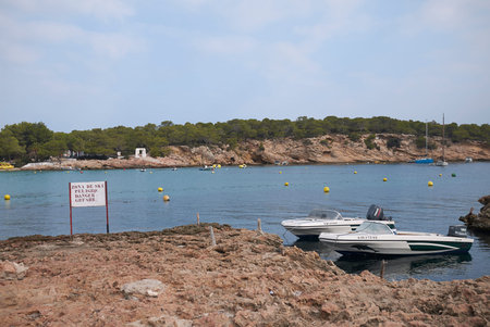 Ibiza, Balearic Islands, Spain - August 31, 2015: CbBC beach club