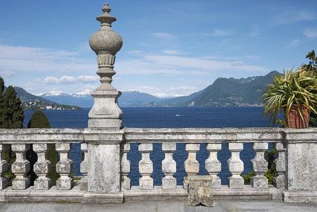 Isola Bella, Borromee Islands, Stresa, Italy - April 28, 2017 : View from Isola Bella terraceのeditorial素材