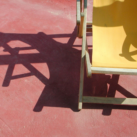 Lampedusa, Italy - September 24, 2002 : Sun chairのeditorial素材