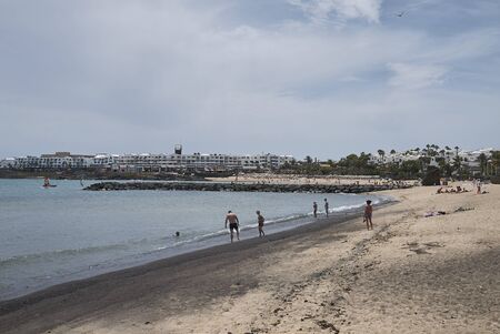 Lanzarote, Spain - August 20, 2015 : View of Costa Teguiseのeditorial素材