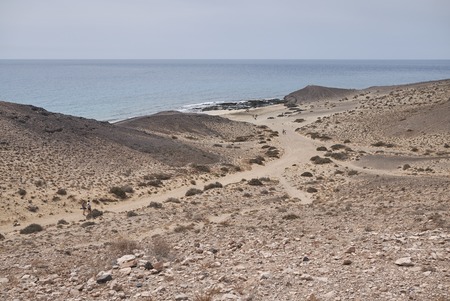 View from above of Playa de Papagayoの写真素材