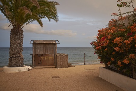 Lanzarote, Spain - August 21, 2015 : Abandoned resort in Puerto del Carmen, Lanzaroteの写真素材