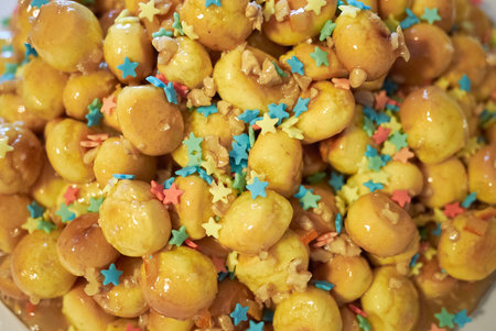 Struffoli (italian christmas dessert)の写真素材