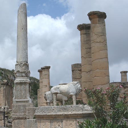 Cirene, Libya - May 13, 2002: Ancients ruins in Cireneのeditorial素材