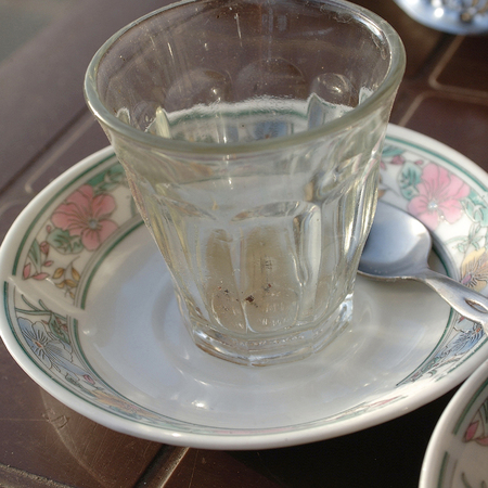 Empty glass の写真素材